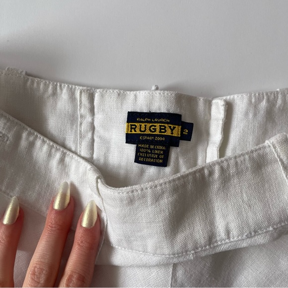 Ralph Lauren Rugby Collection Linen Mini Skirt - Picture 4 of 8